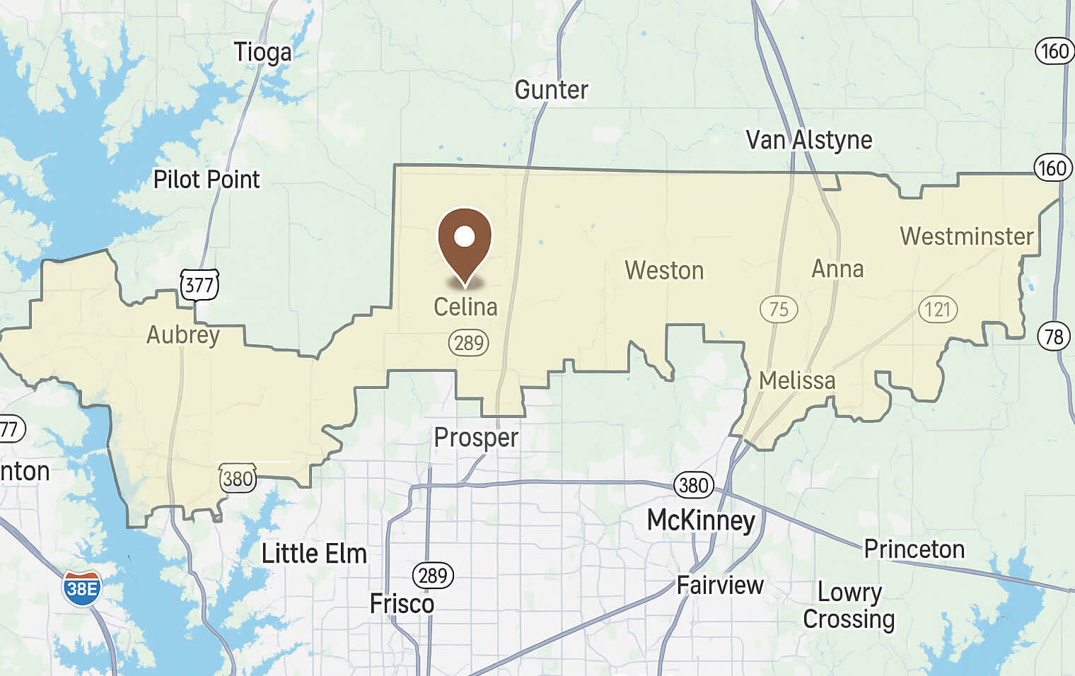 celina tx hvac service area